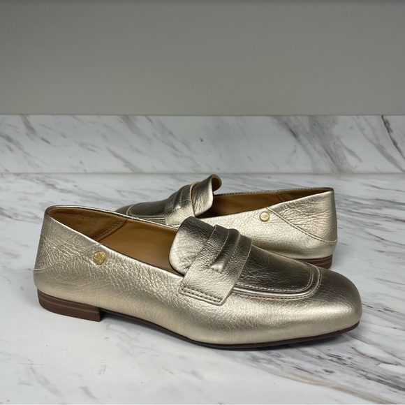Ugg Janaya Collapsable Metallic Pale Gold Loafer - Picture 1 of 11